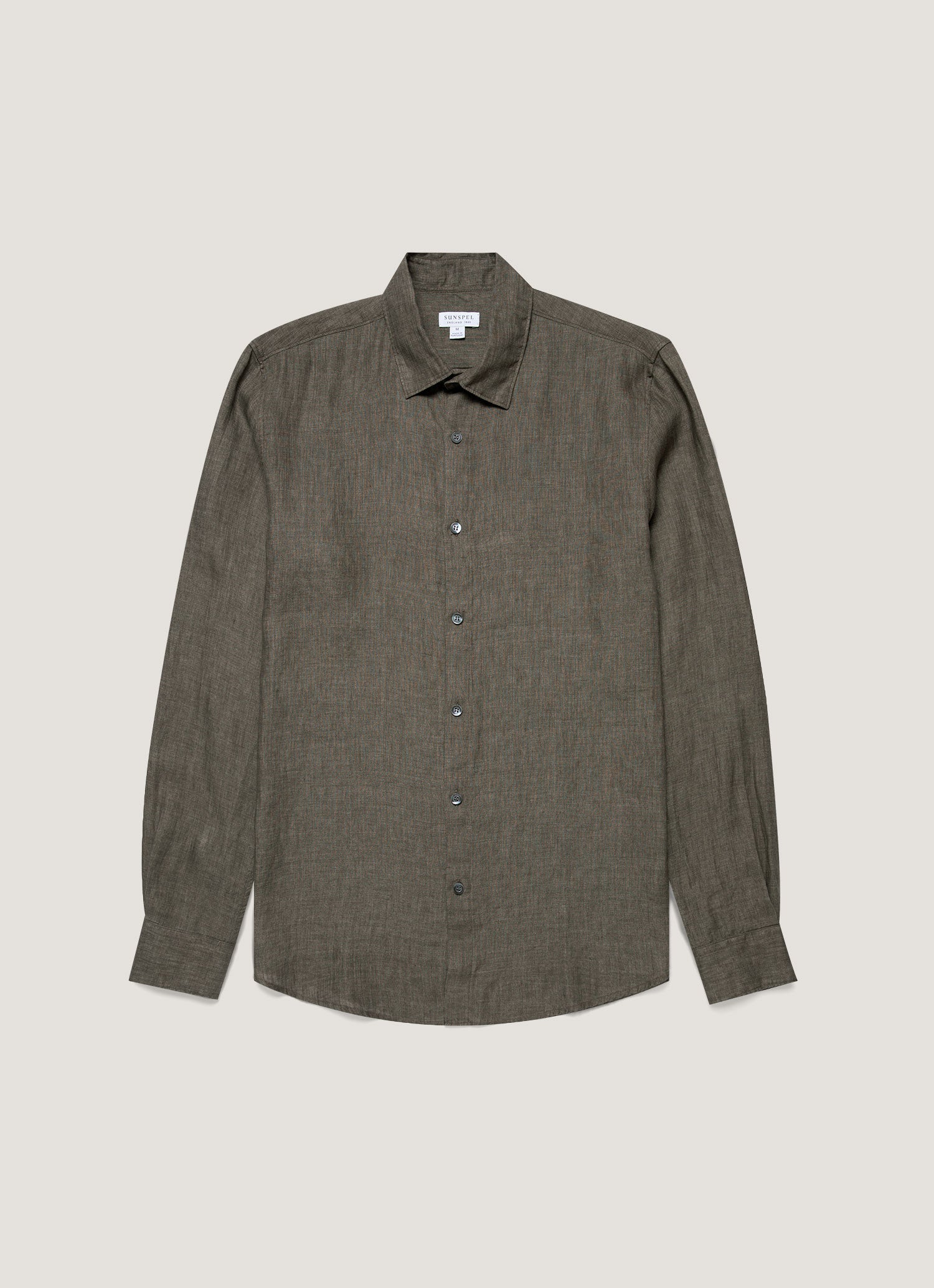 Men's Linen Shirt in Dusk Green