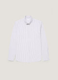 Men's Button Down Oxford Shirt in White/Navy