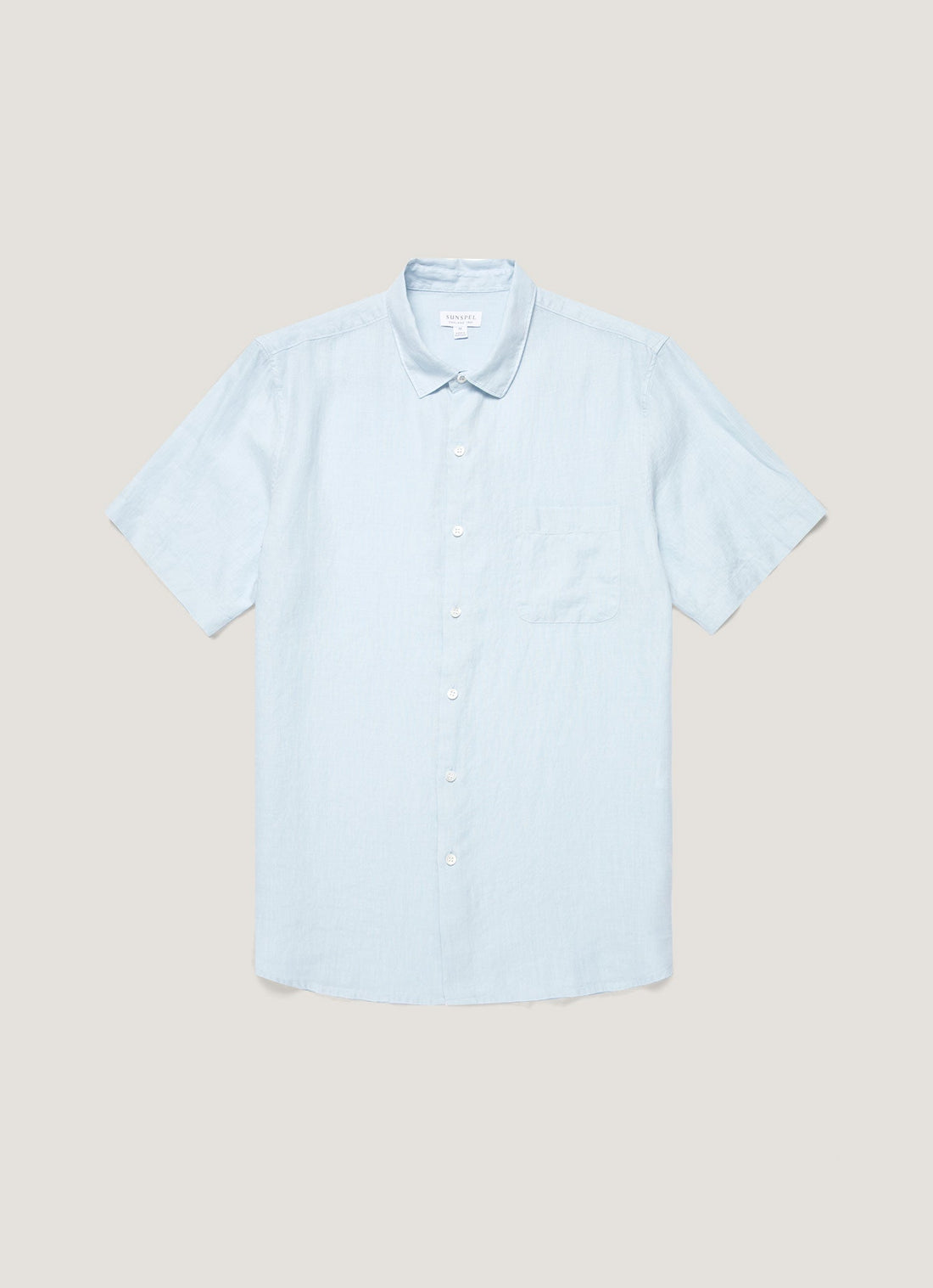 Chemise en lin à manches courtes