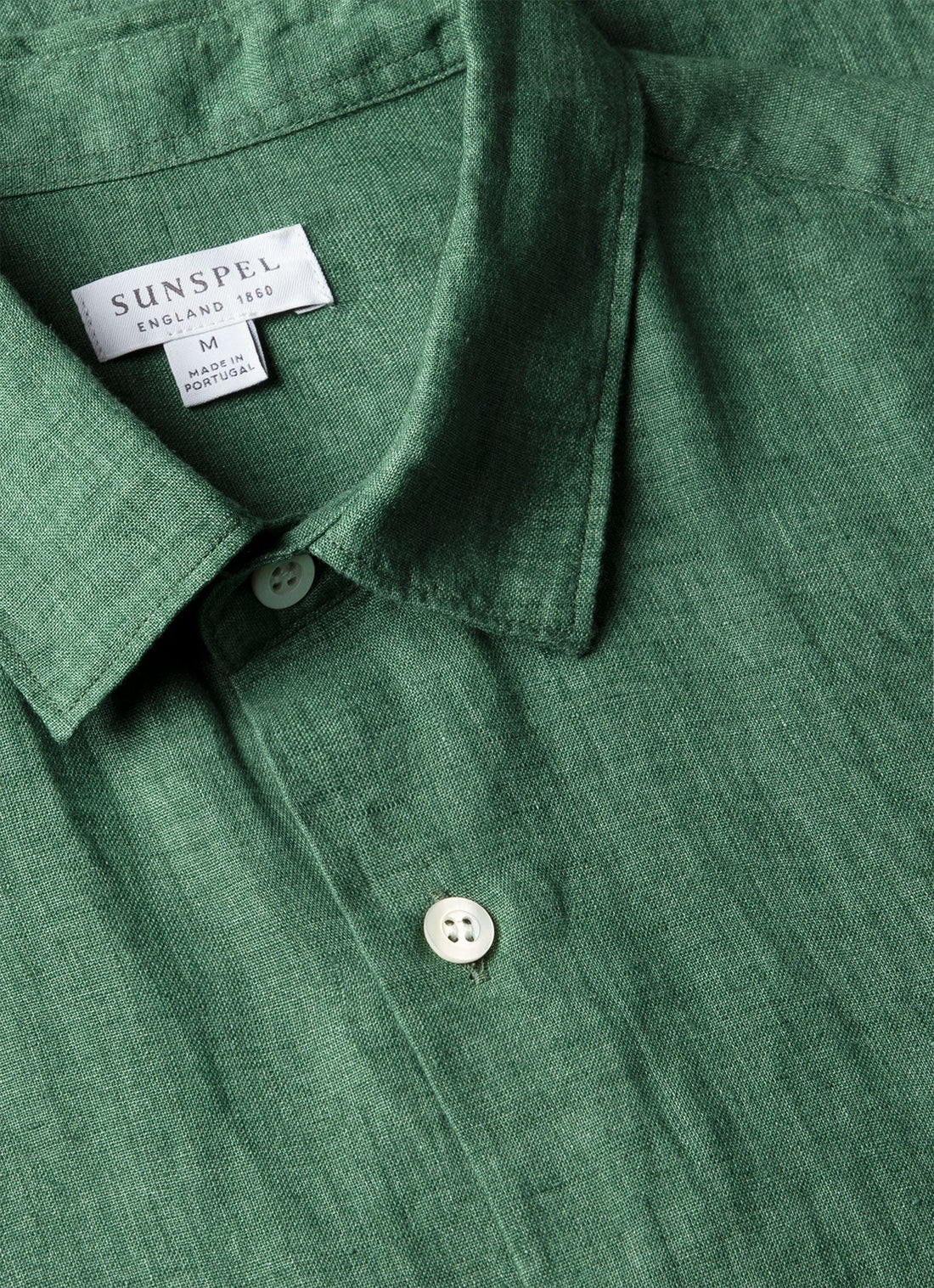 Chemise en lin à manches courtes
