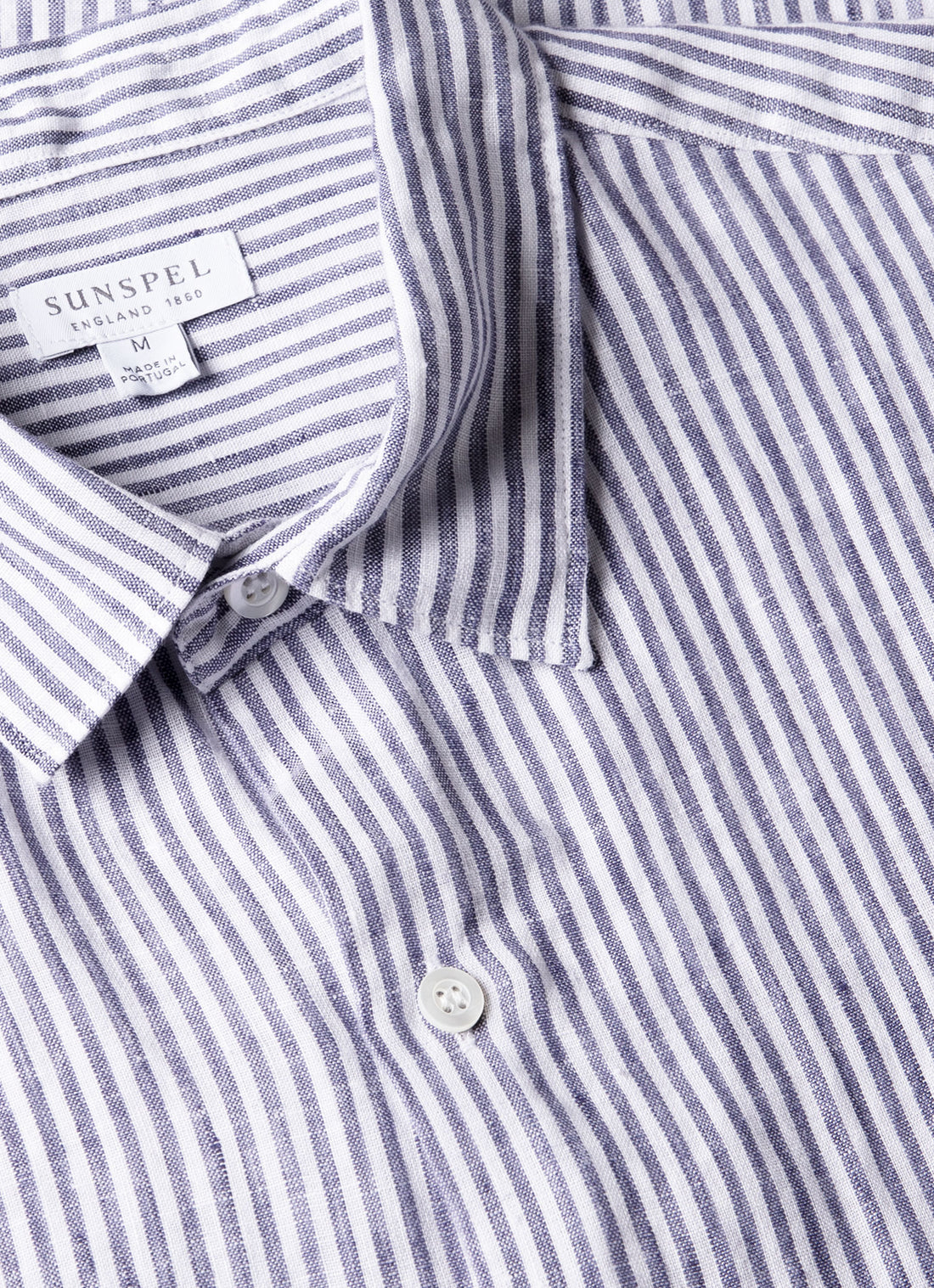 Chemise en lin à manches courtes