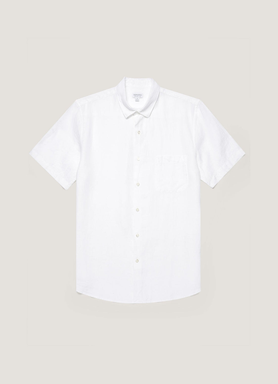 Chemise en lin à manches courtes