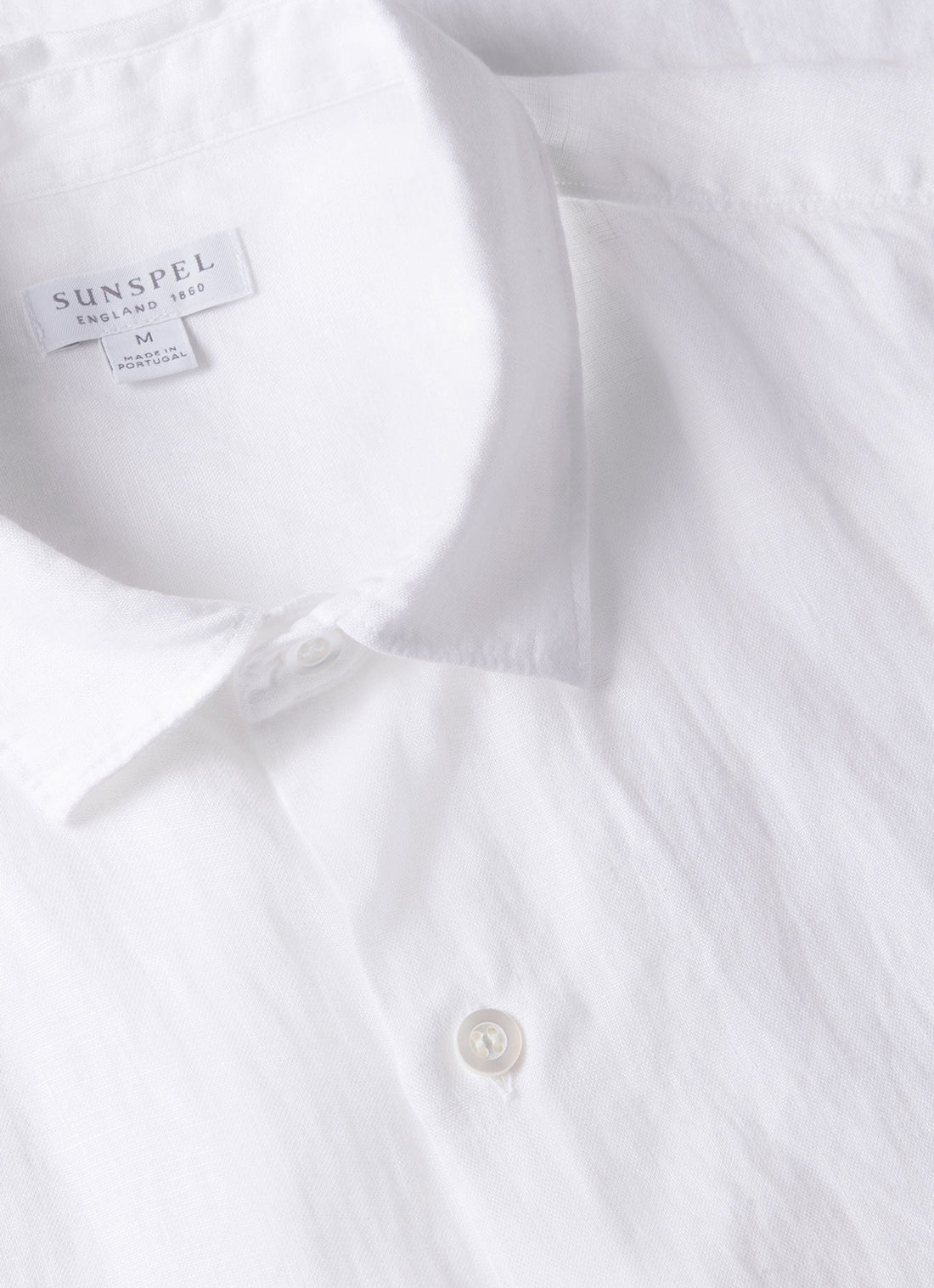 Chemise en lin à manches courtes