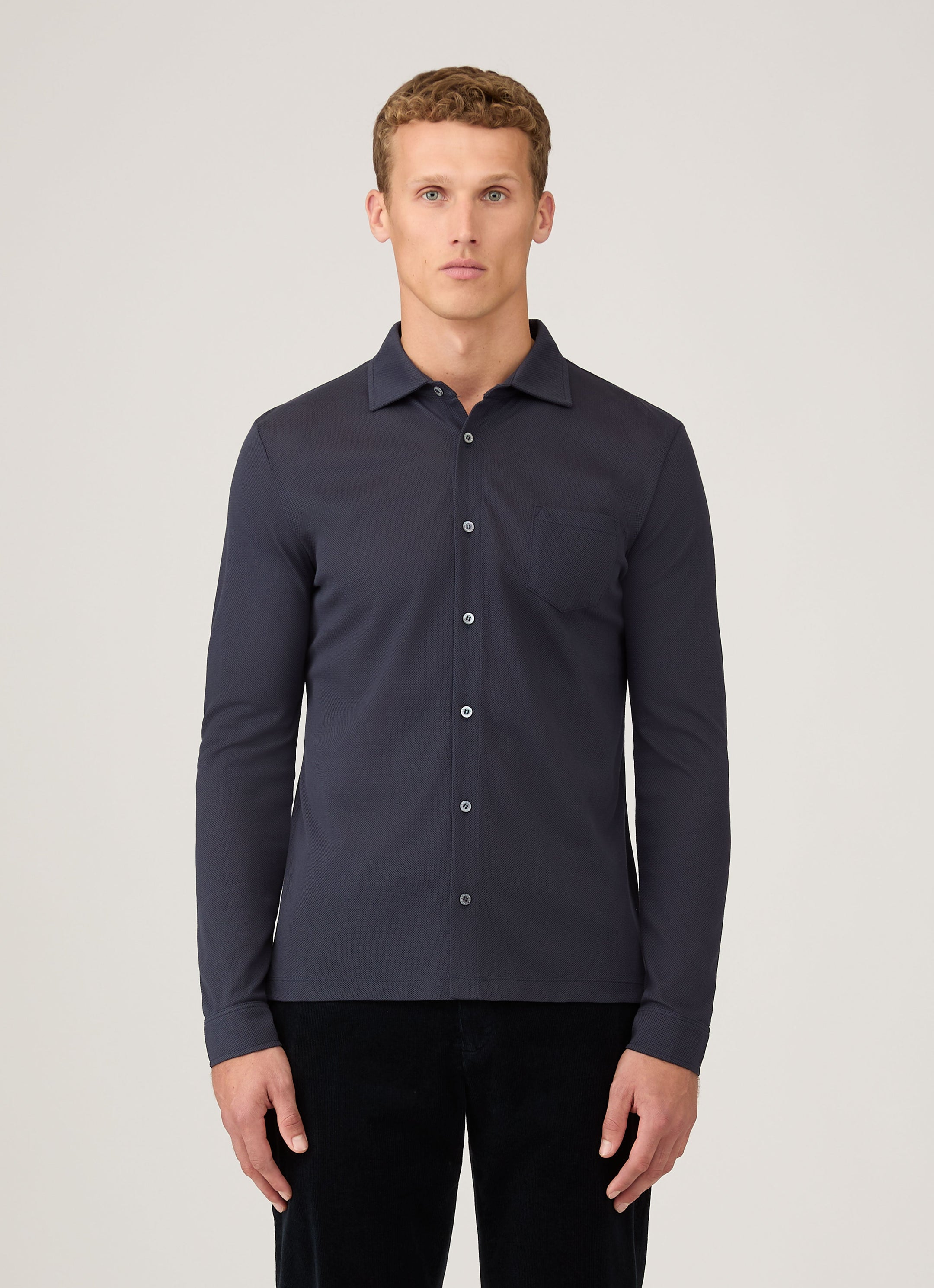 Men's Formal Riviera Shirt in Navy
