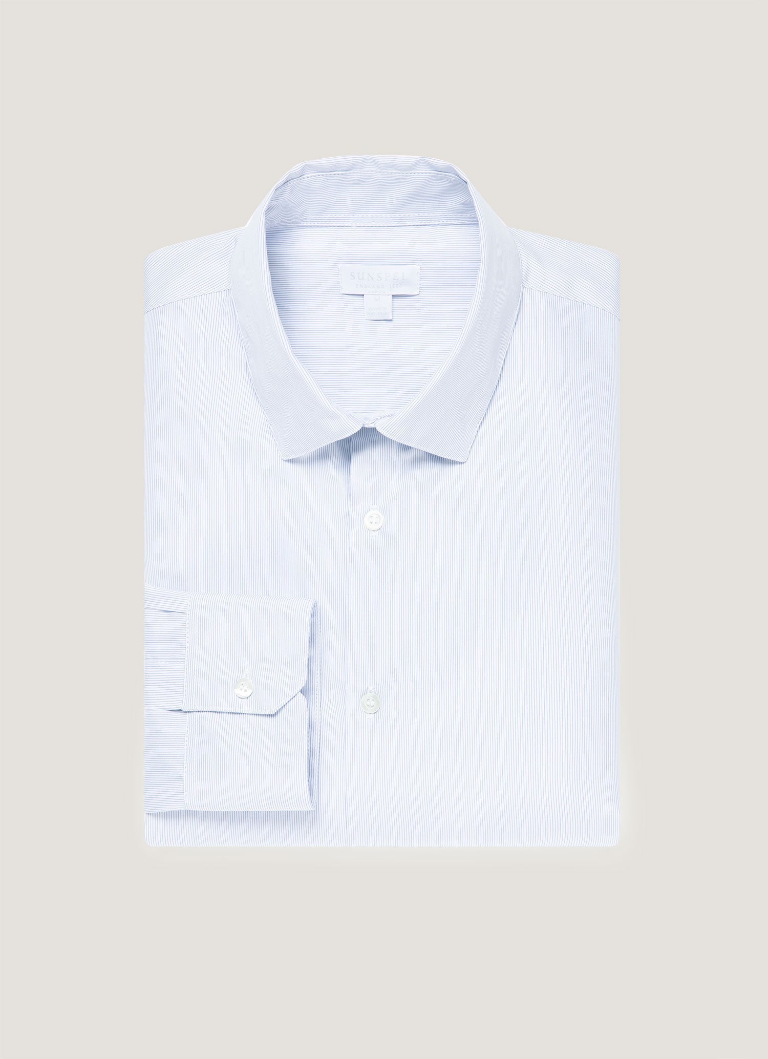 Men's Sea Island Cotton Shirt in Ink Blue