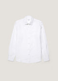 Men's Sea Island Cotton Linen Shirt in White
