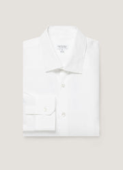 Men's Sea Island Cotton Linen Shirt in White