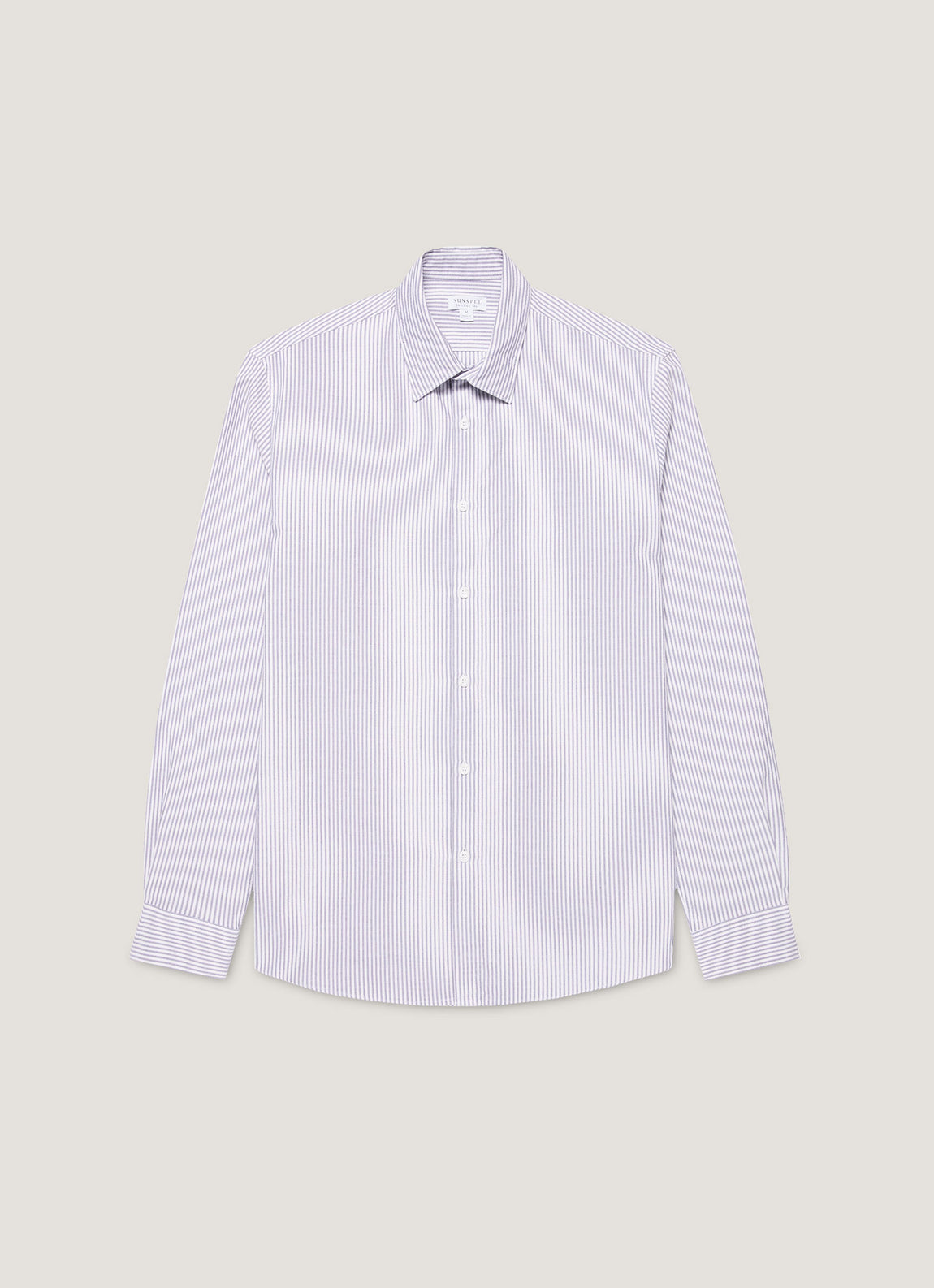 Men's Oxford Shirt in White/Navy