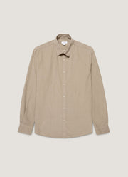 Men's Fine Cord Shirt in Fog
