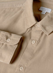 Men's Fine Cord Shirt in Fog