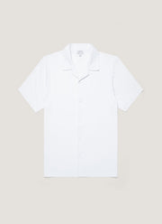 Men's Riviera Camp Collar Shirt in White