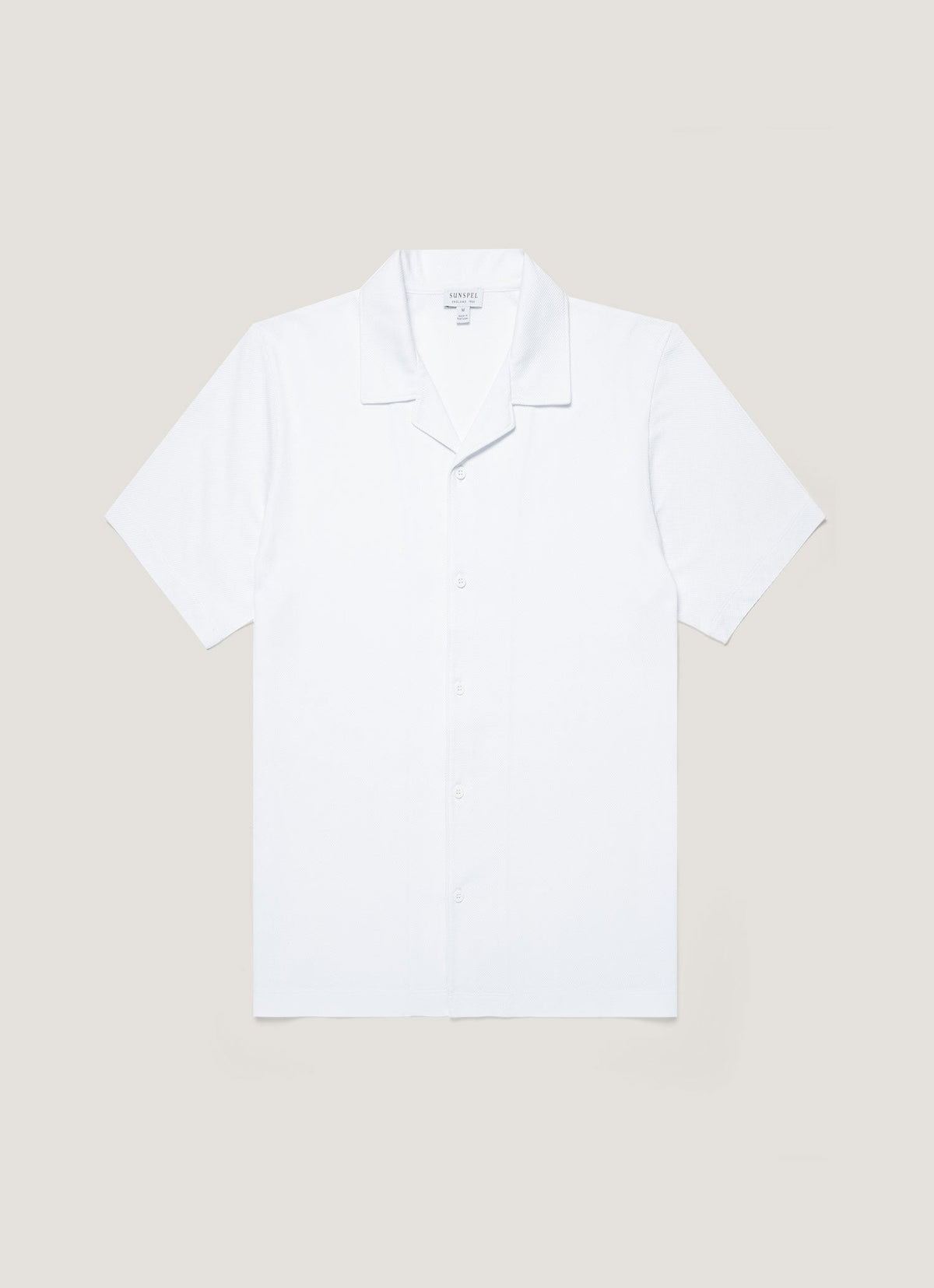 Men's Riviera Camp Collar Shirt in White