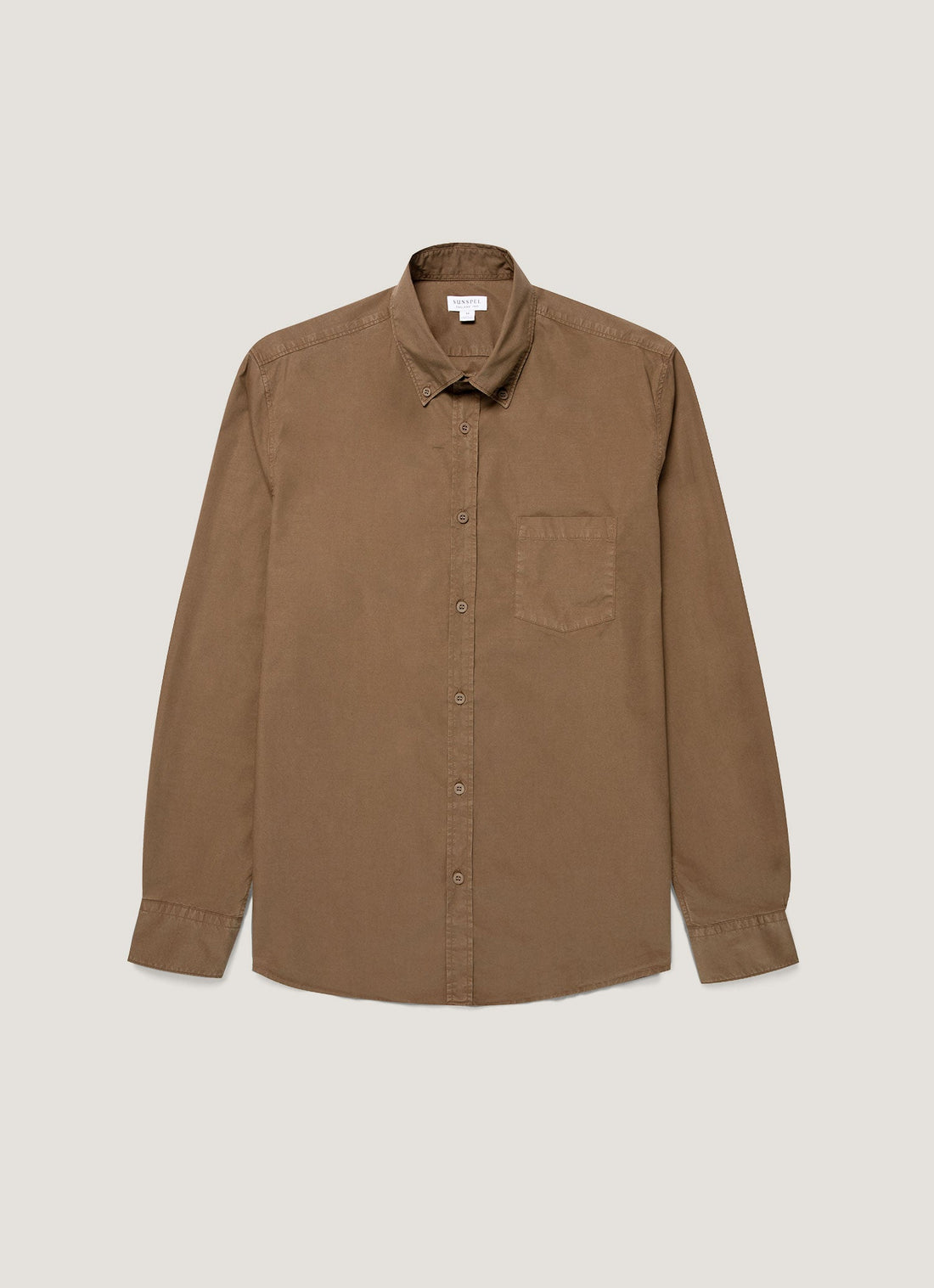 Men's Button Down Poplin Shirt in Dark Cedar