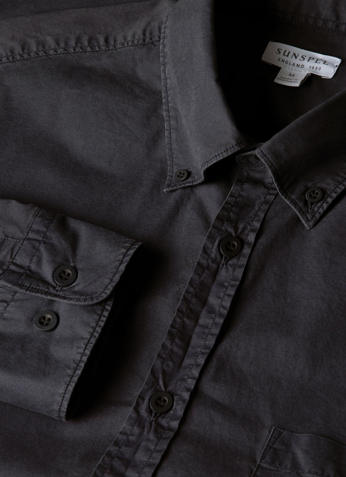 Men's Button Down Poplin Shirt in Navy