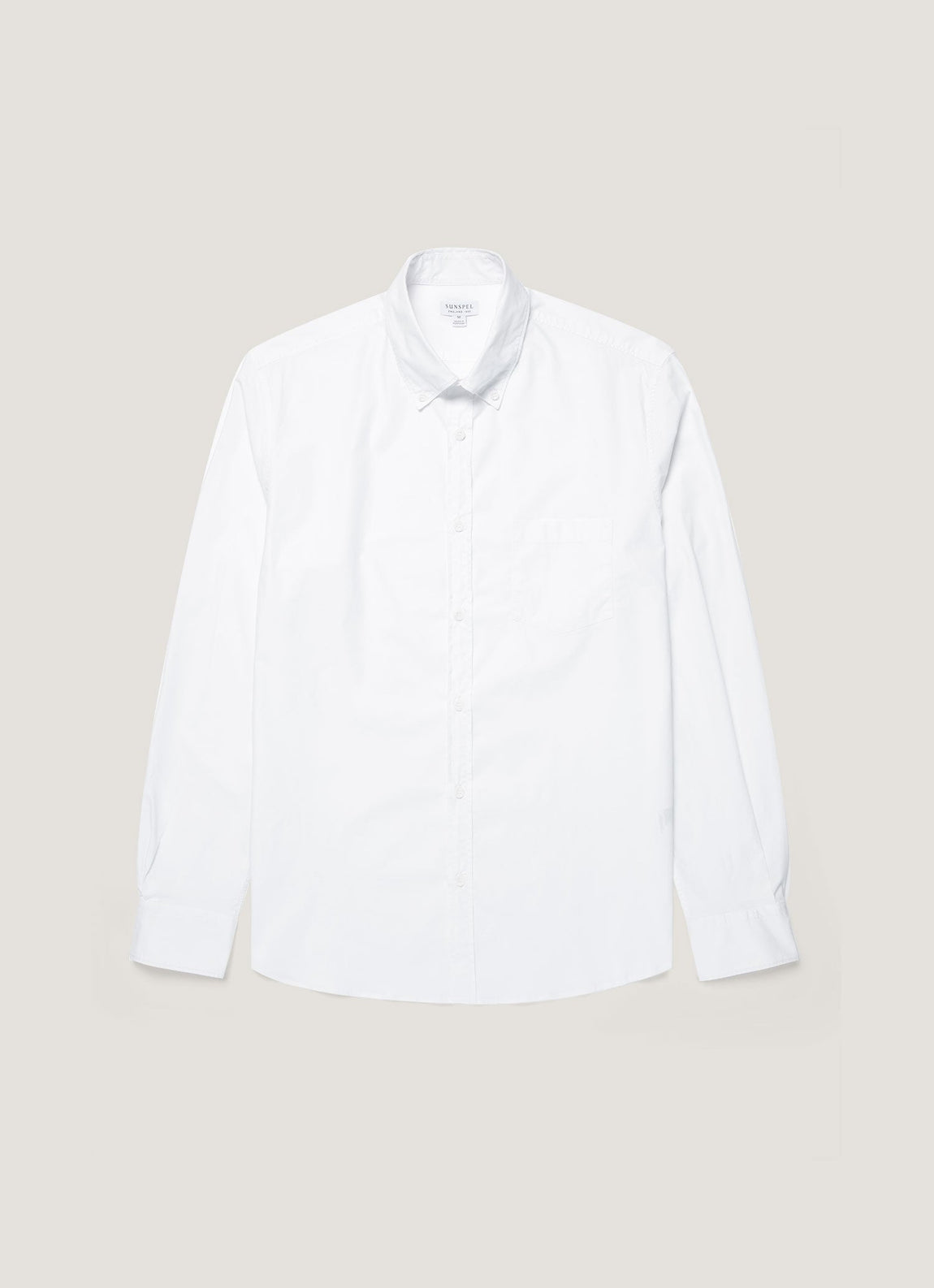 Men's Button Down Poplin Shirt in White