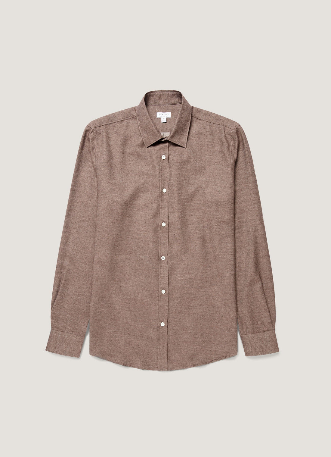 Cotton Cashmere Herringbone Shirt