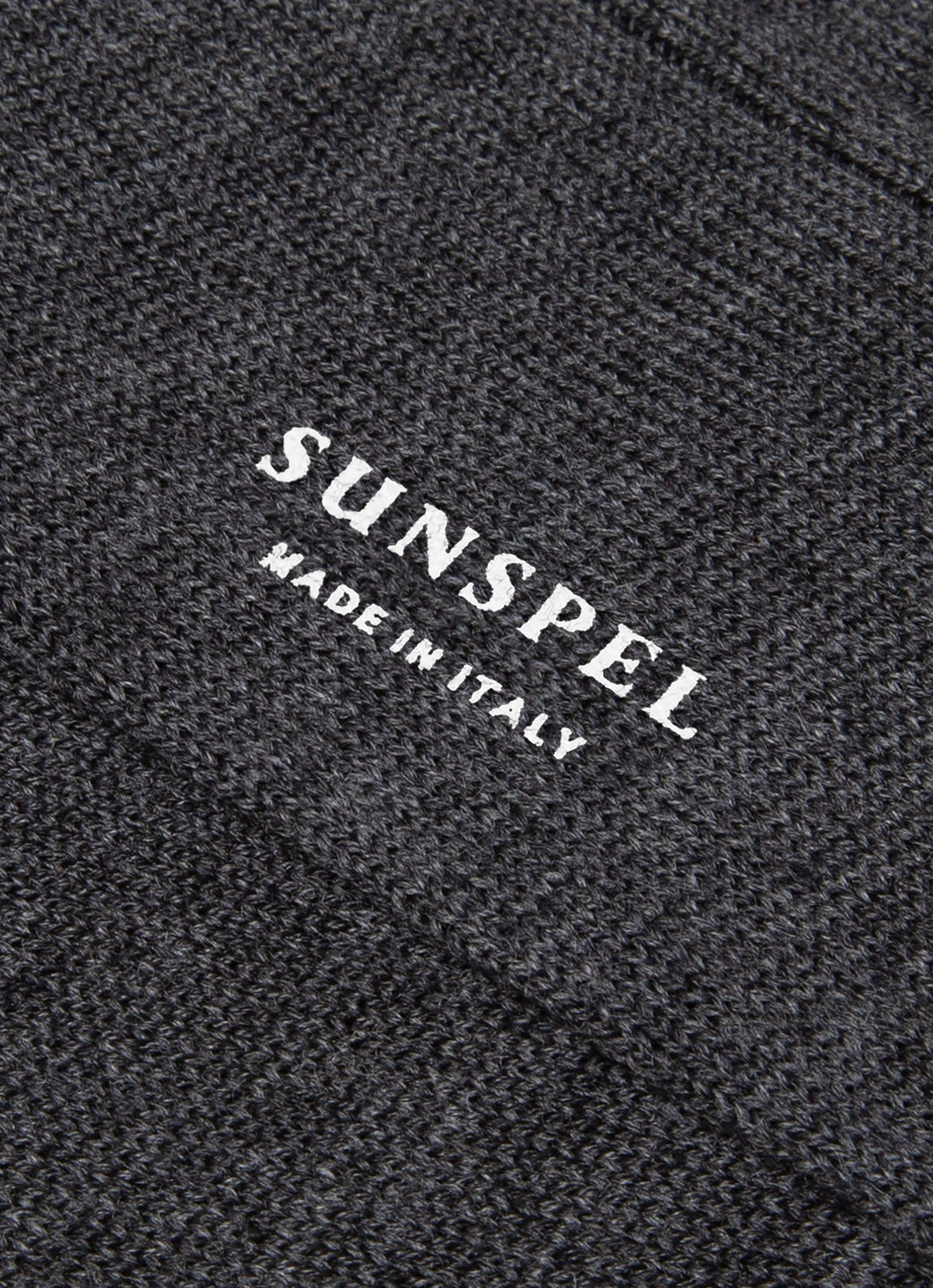 Men's Merino Wool Ribbed Socks in Charcoal Melange
