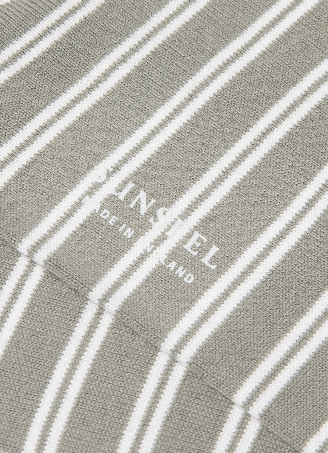 Men's Cotton Socks in Pastel Green/Ecru
