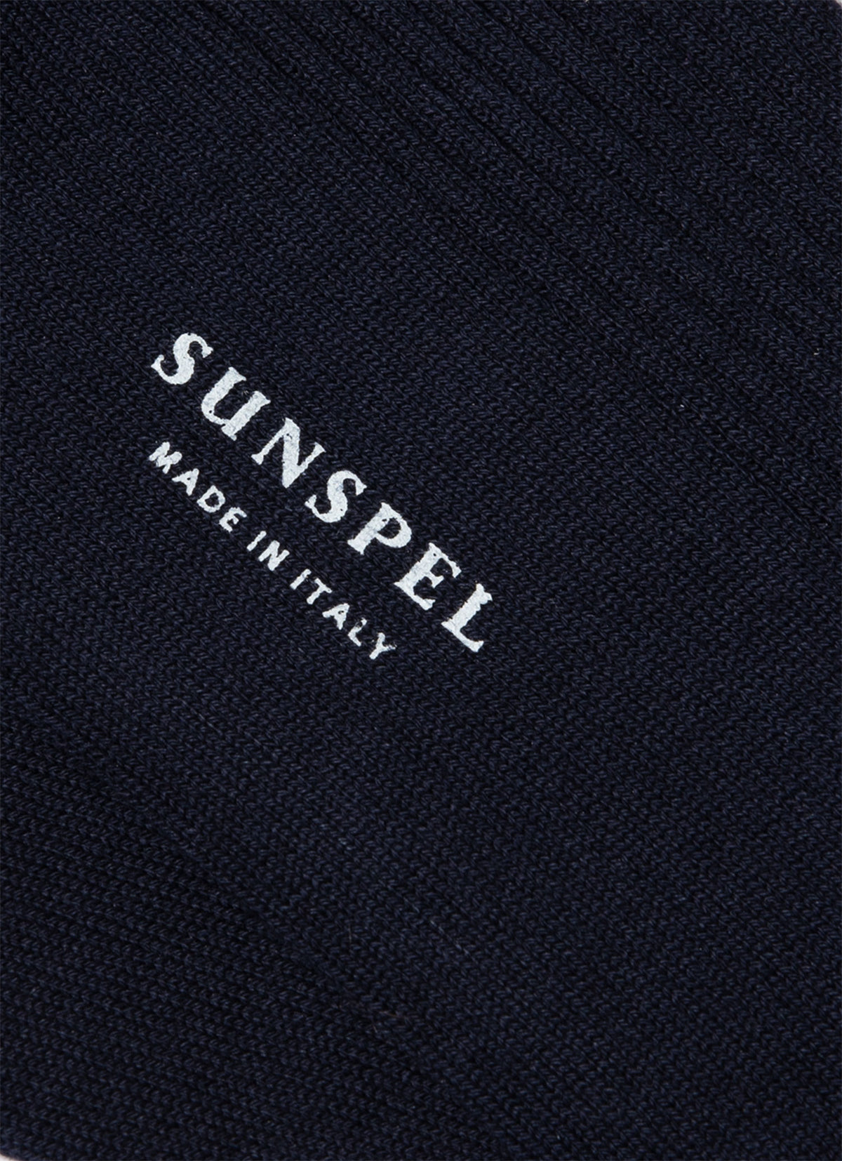 Men's Cotton Ribbed Socks in Navy