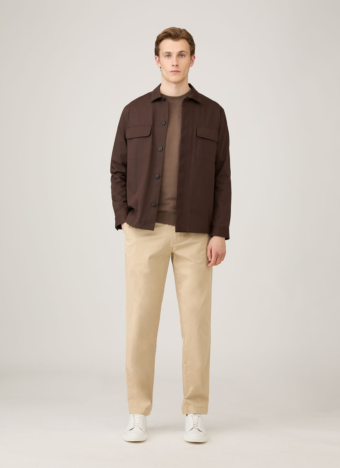 Men's Loopback Sweatshirt in Bark