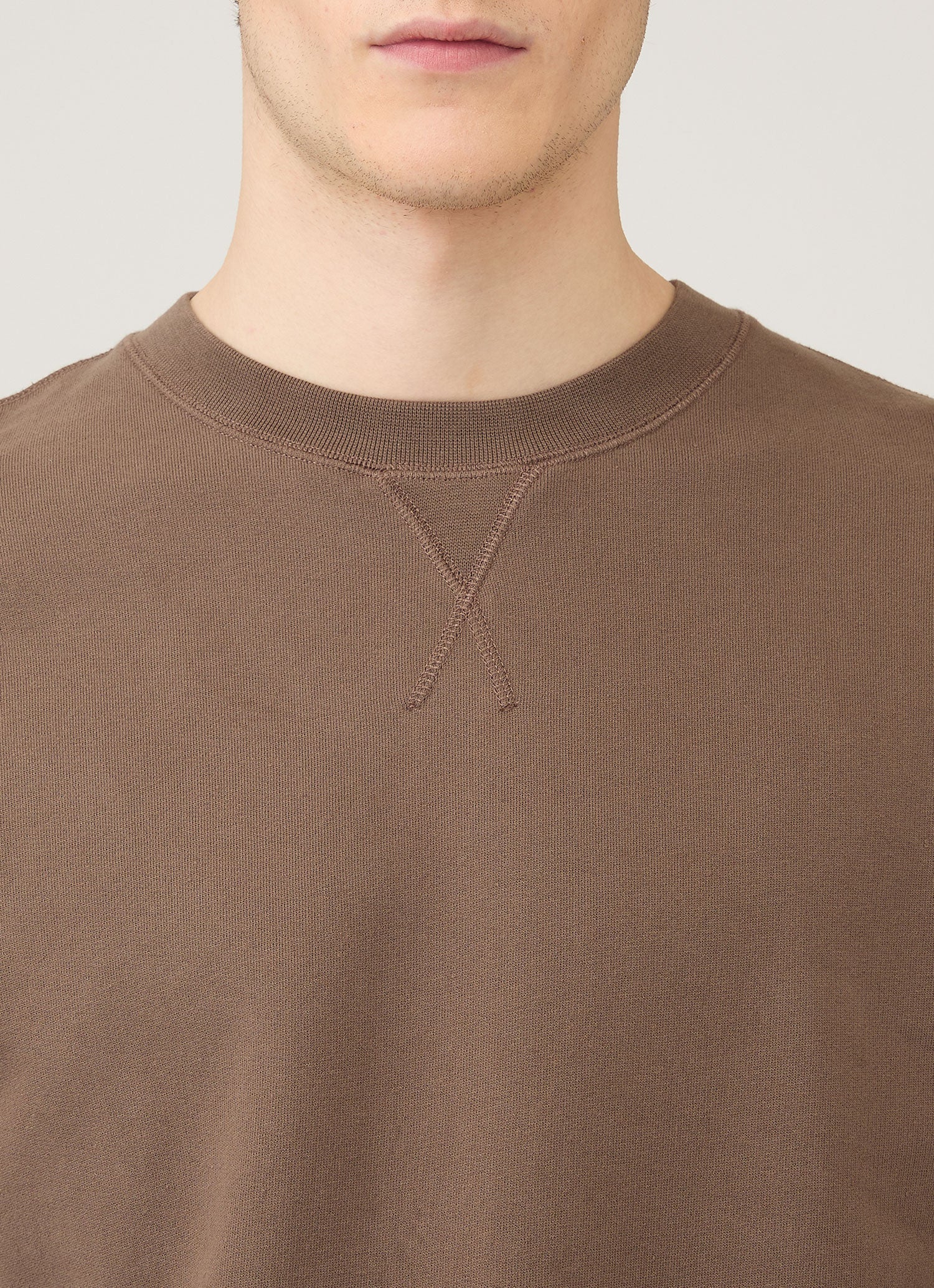 Men's Loopback Sweatshirt in Bark