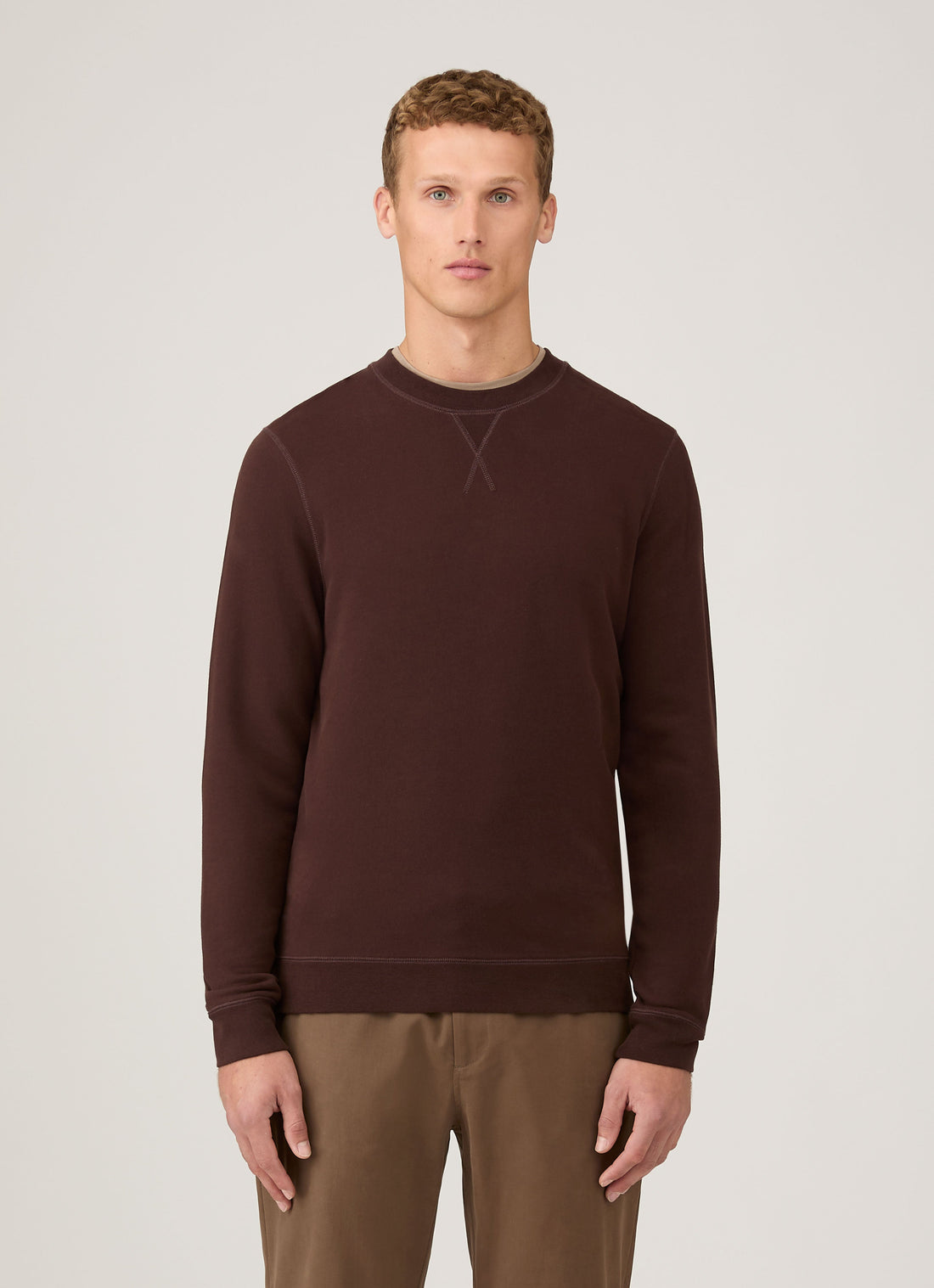 Men's Loopback Sweatshirt in Truffle