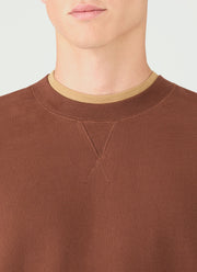 Men's Loopback Sweatshirt in Conker Brown