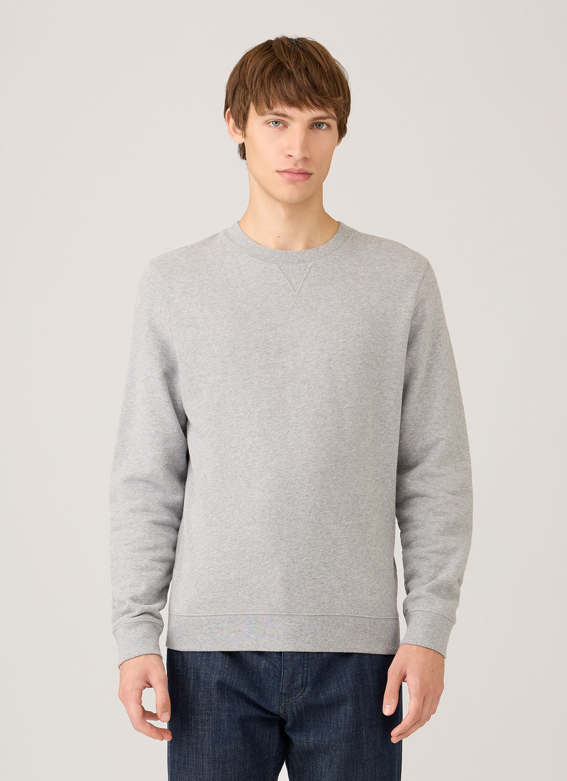 Men's Loopback Sweatshirt in Grey Melange