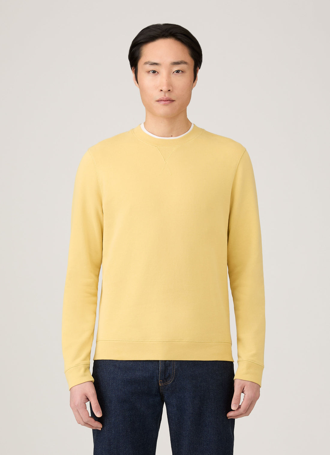 Men's Loopback Sweatshirt in Dusty Yellow