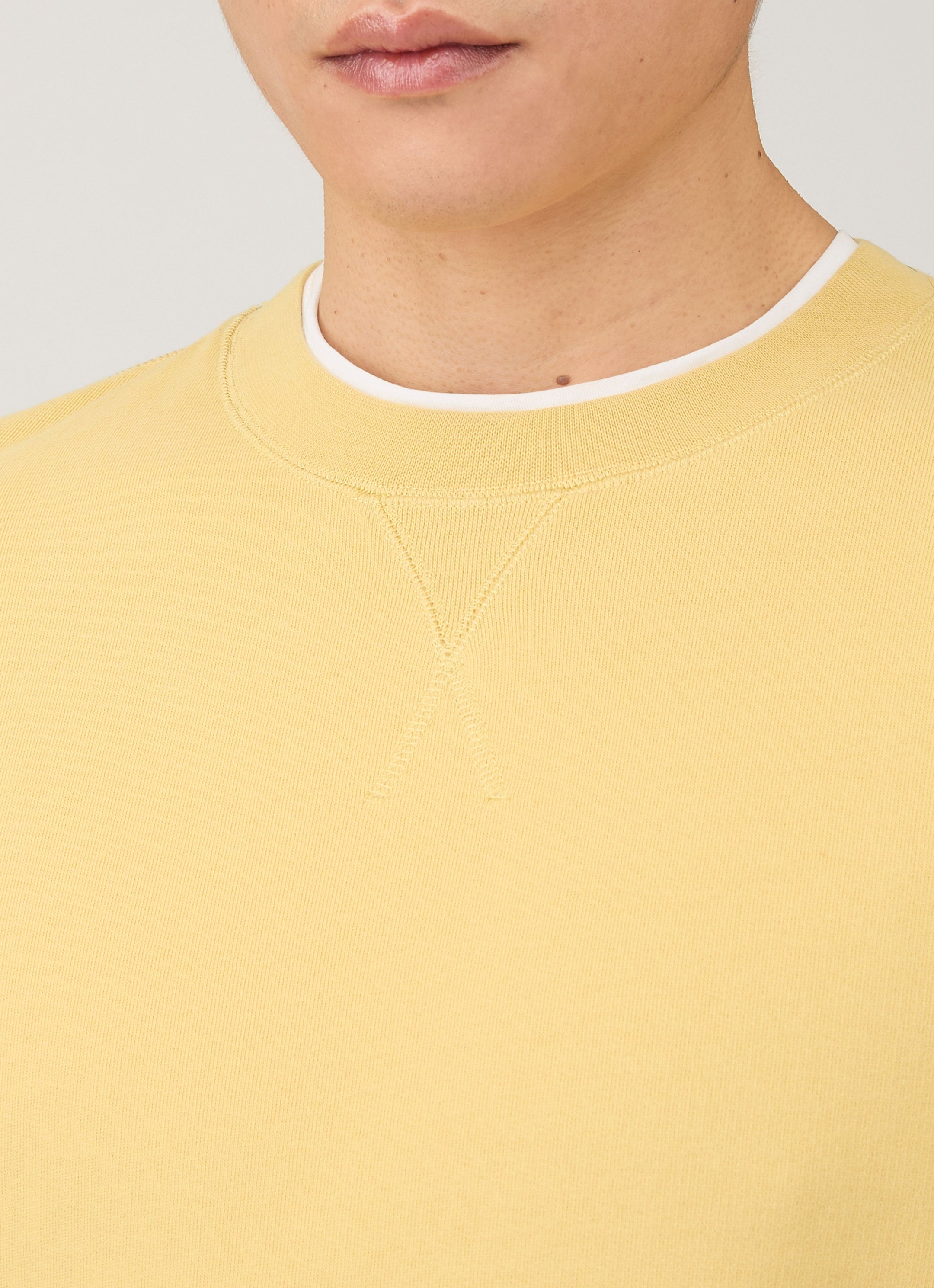 Men's Loopback Sweatshirt in Dusty Yellow
