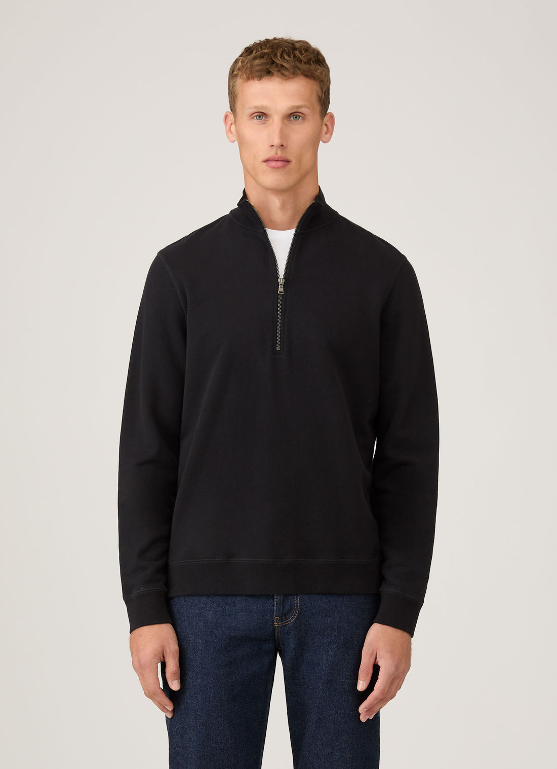 Half Zip Loopback Sweatshirt