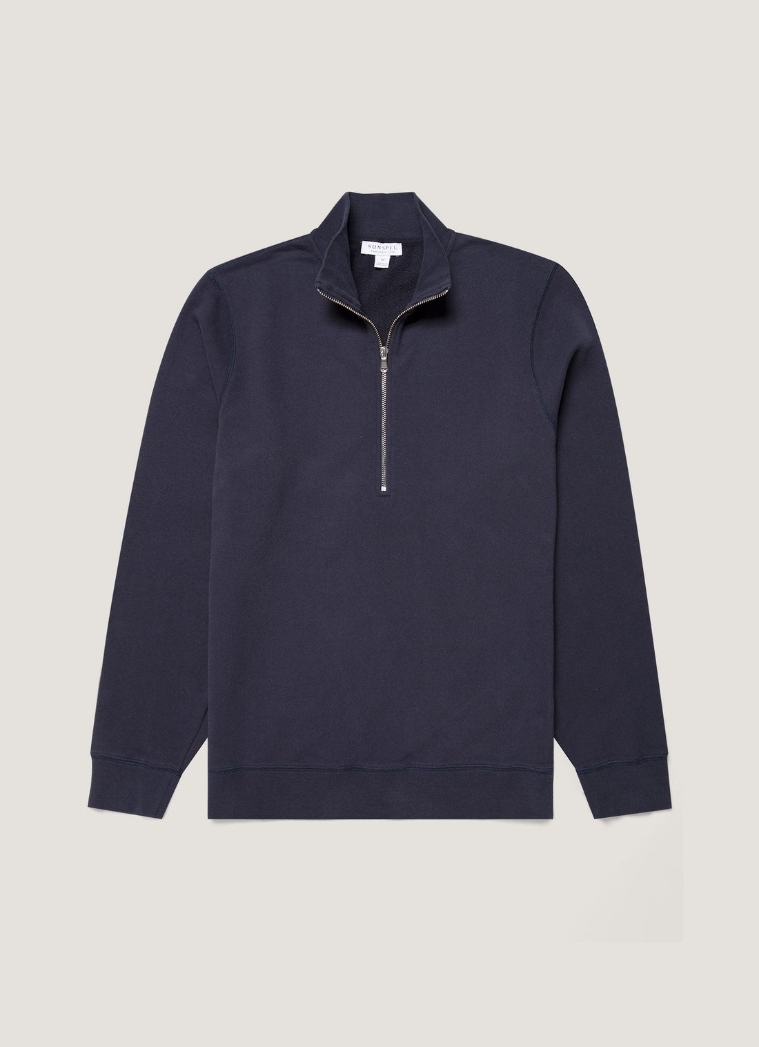 Men's Half Zip Loopback Sweatshirt in Navy
