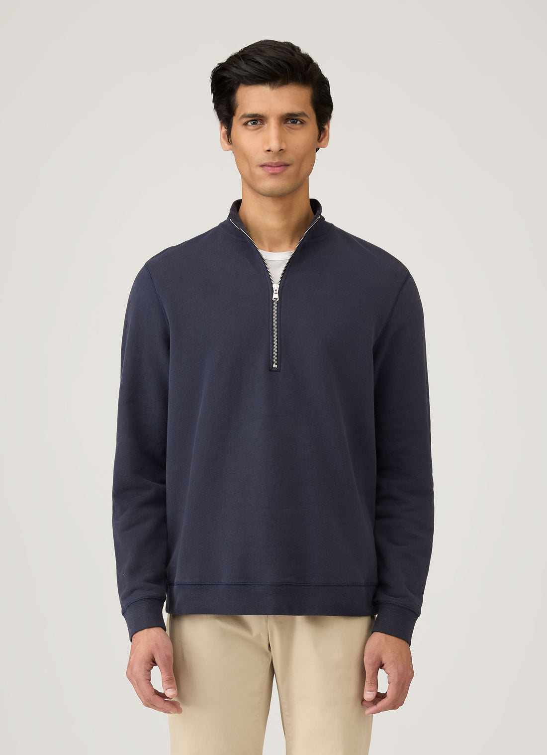 Half Zip Loopback Sweatshirt