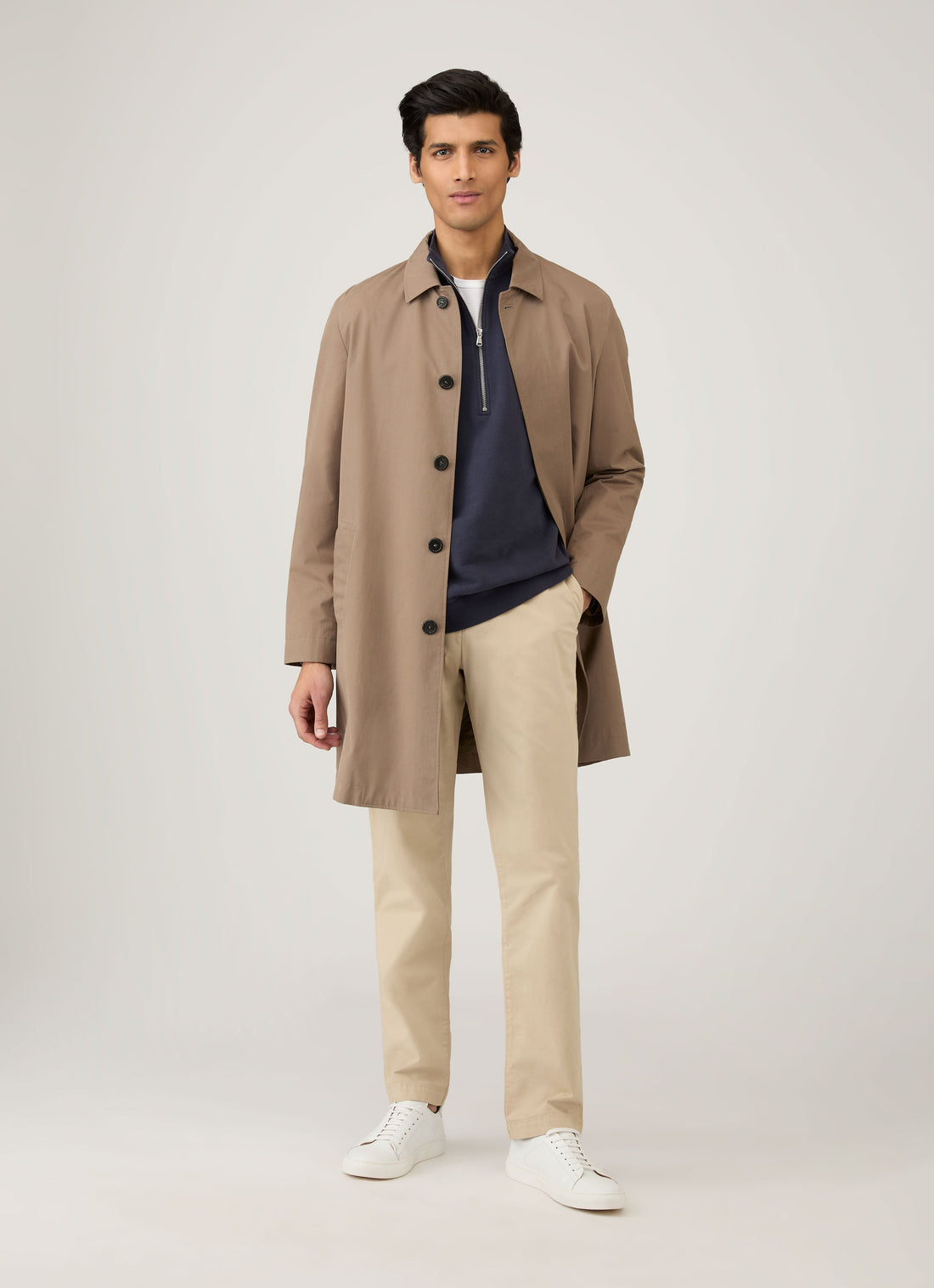 Half Zip Loopback Sweatshirt