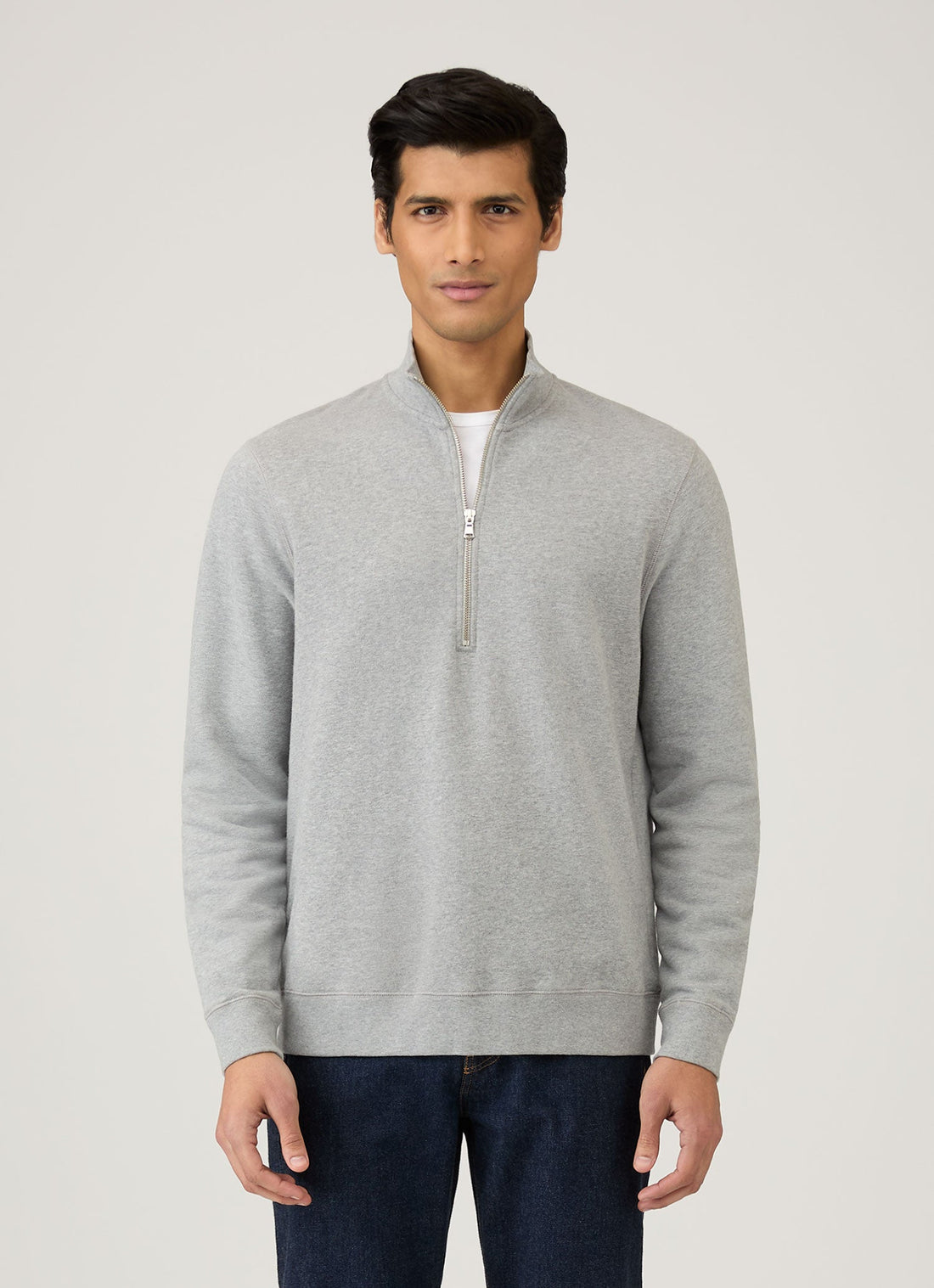 Half Zip Loopback Sweatshirt