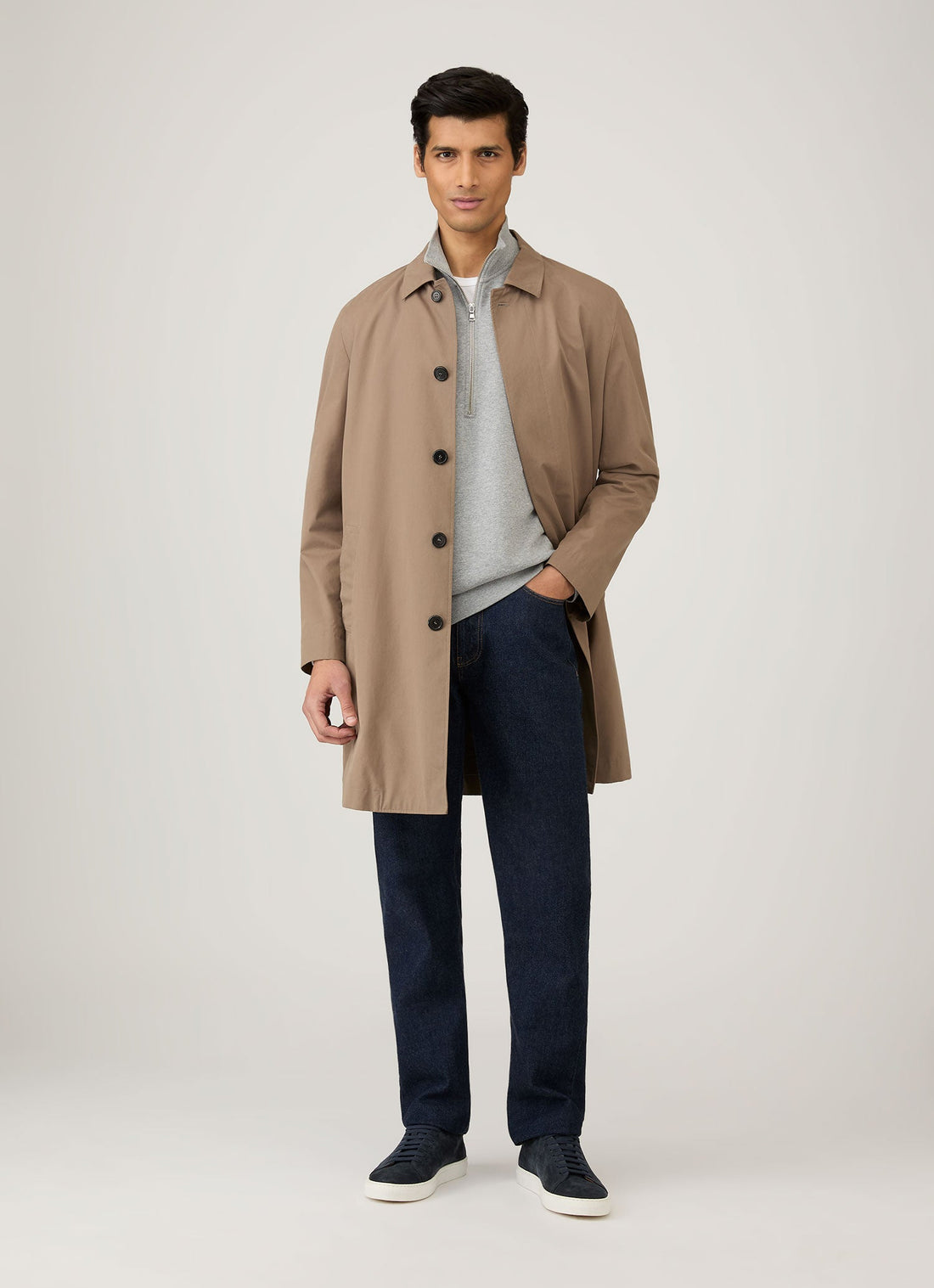 Half Zip Loopback Sweatshirt
