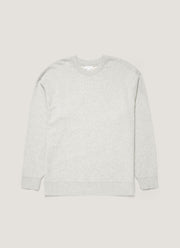 Men's Oversized Loopback Sweatshirt in Light Grey Melange