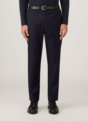 Men's Lightweight Travel Wool Trouser in Navy