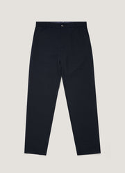 Men's Seersucker Wool Trouser in Navy