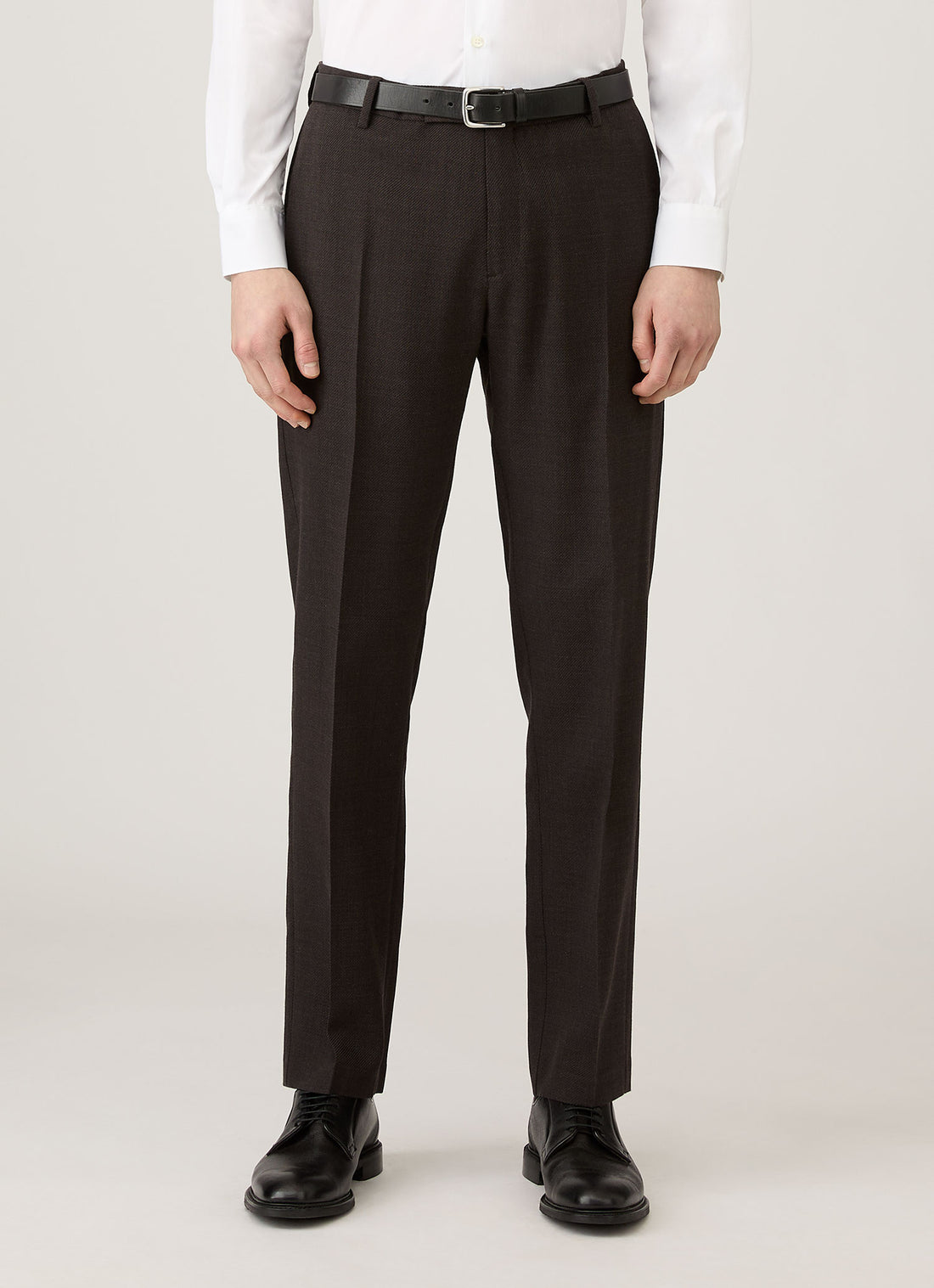 Pantalon en laine texturée