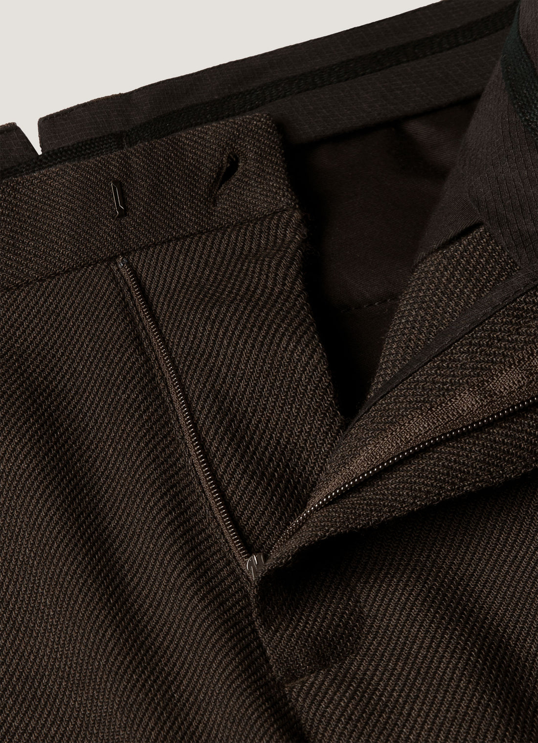 Pantalon en laine texturée