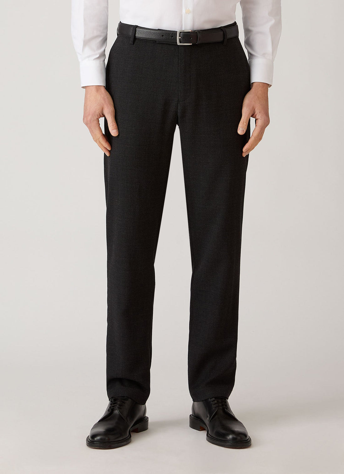 Pantalon en laine texturée