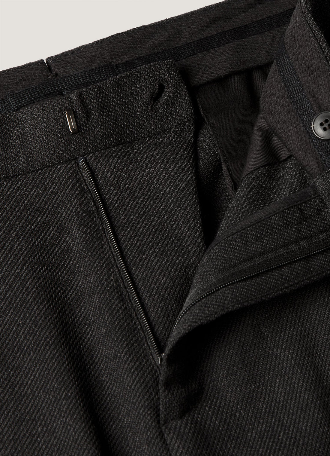 Pantalon en laine texturée