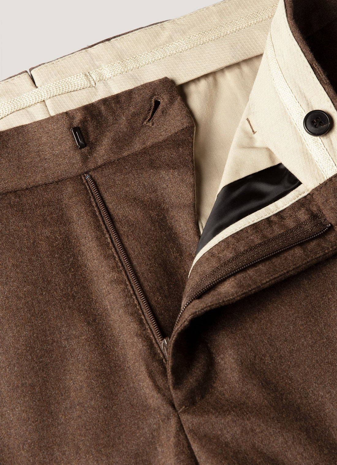 Pantalon en flanelle laine et cachemire