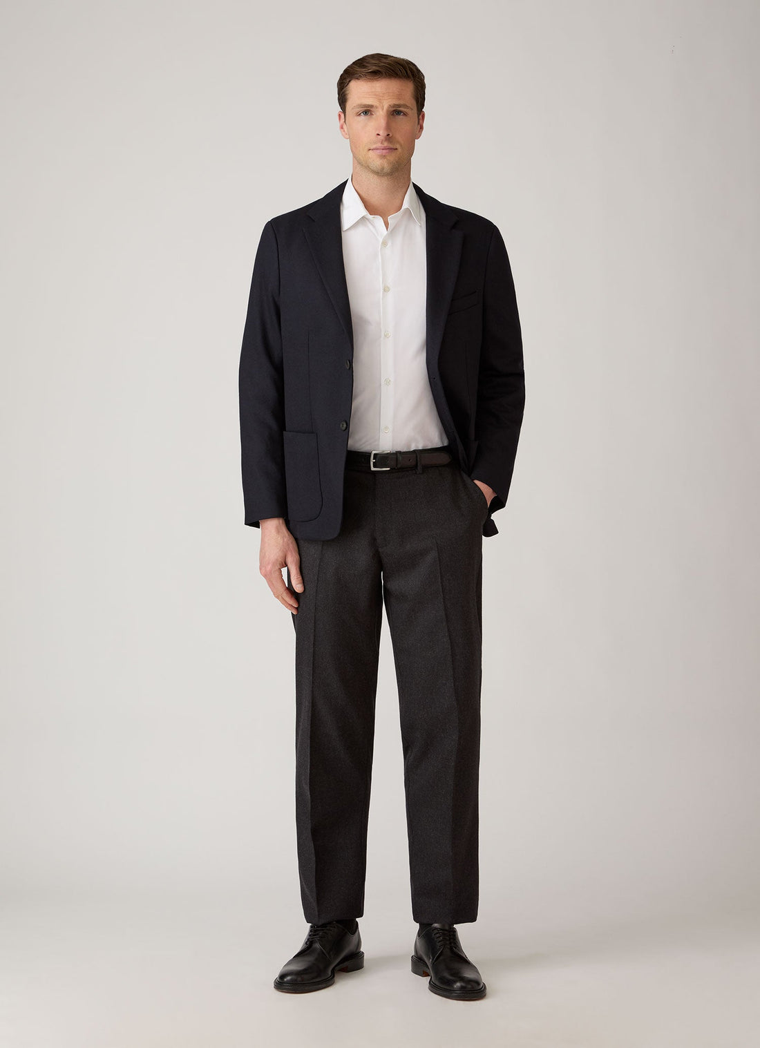 Pantalon en flanelle laine et cachemire