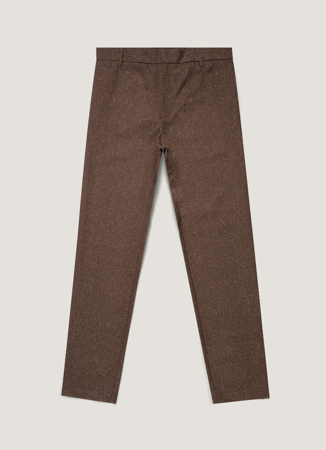 Men's Donegal Tweed Trouser in Dark Brown Melange