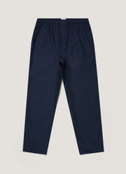 Men's Cotton Poplin Pyjama Trouser in Navy