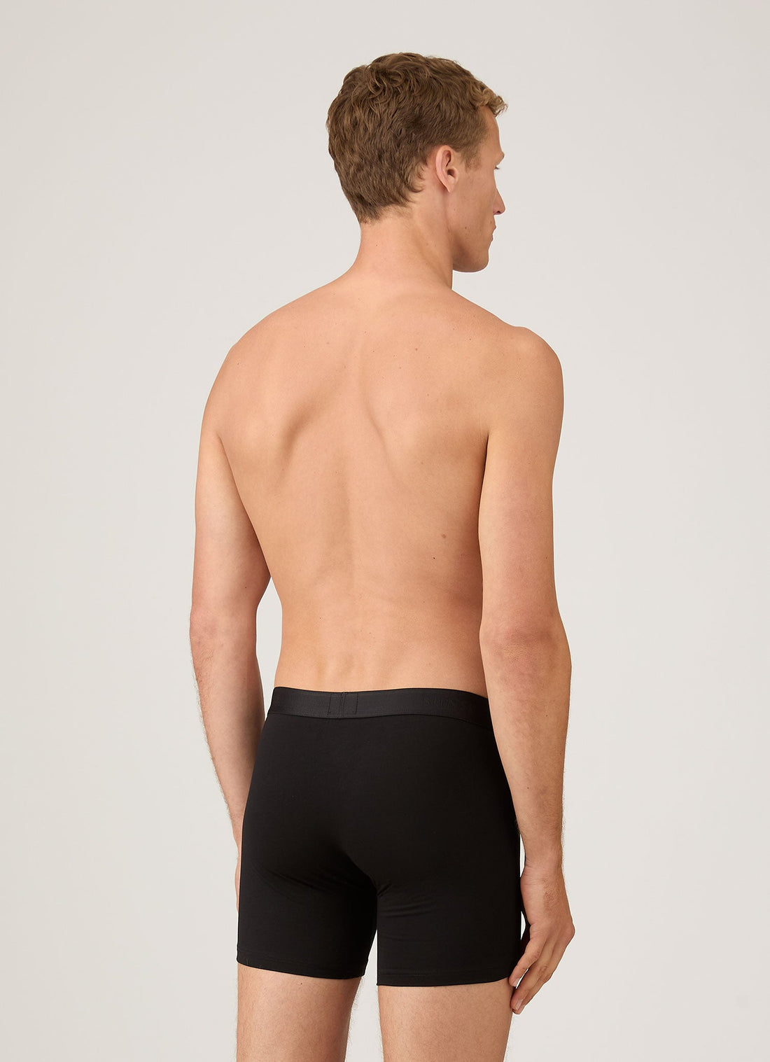 Boxer long en coton stretch