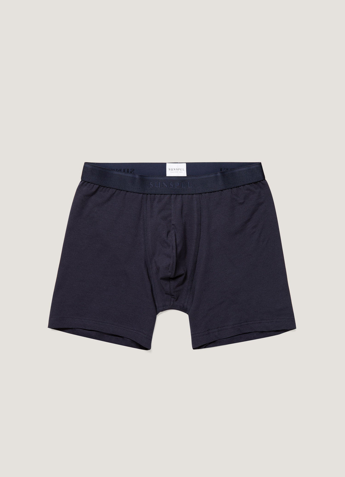 Men's Stretch Cotton Boxer Briefs in Navy