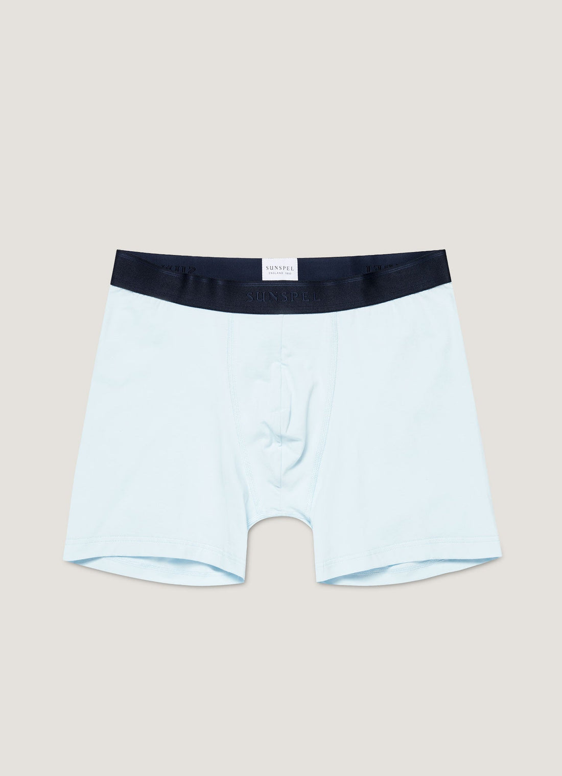 Men's Stretch Cotton Boxer Briefs in Light Blue